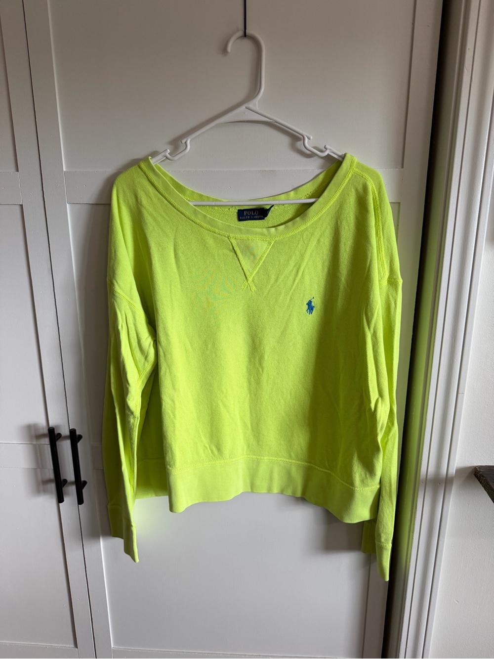 Ralph Lauren Neon Lime Crewneck Sweatshirt